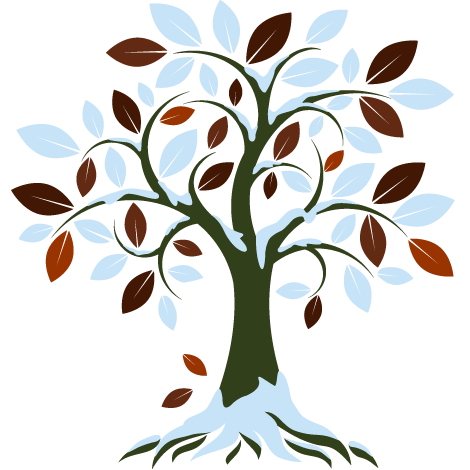 Winterlicher Baum mit Schnee symbolisiert Lohnbuchhaltung der 4Seasons Steuerberatung Karlsruhe